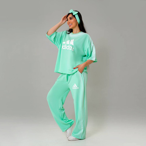 ست تیشرت شلوار زنانه/ست تیشرت لانگ شلوار بگ زنانه/ست بیرونی