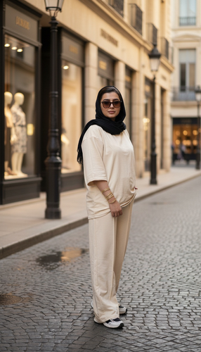 ست تیشرت و شلوار / لانگ با شلوار زنانه گلکسی