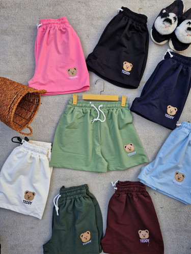 شورتک زنانه رنگی فانتزی