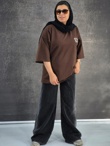 تیشرت قواره دار زنانه باکسی