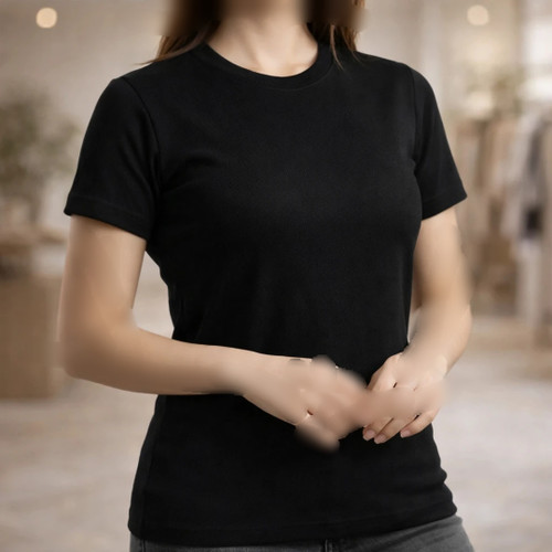 کراپ کبریتی زنانه ساده سفید مشکی