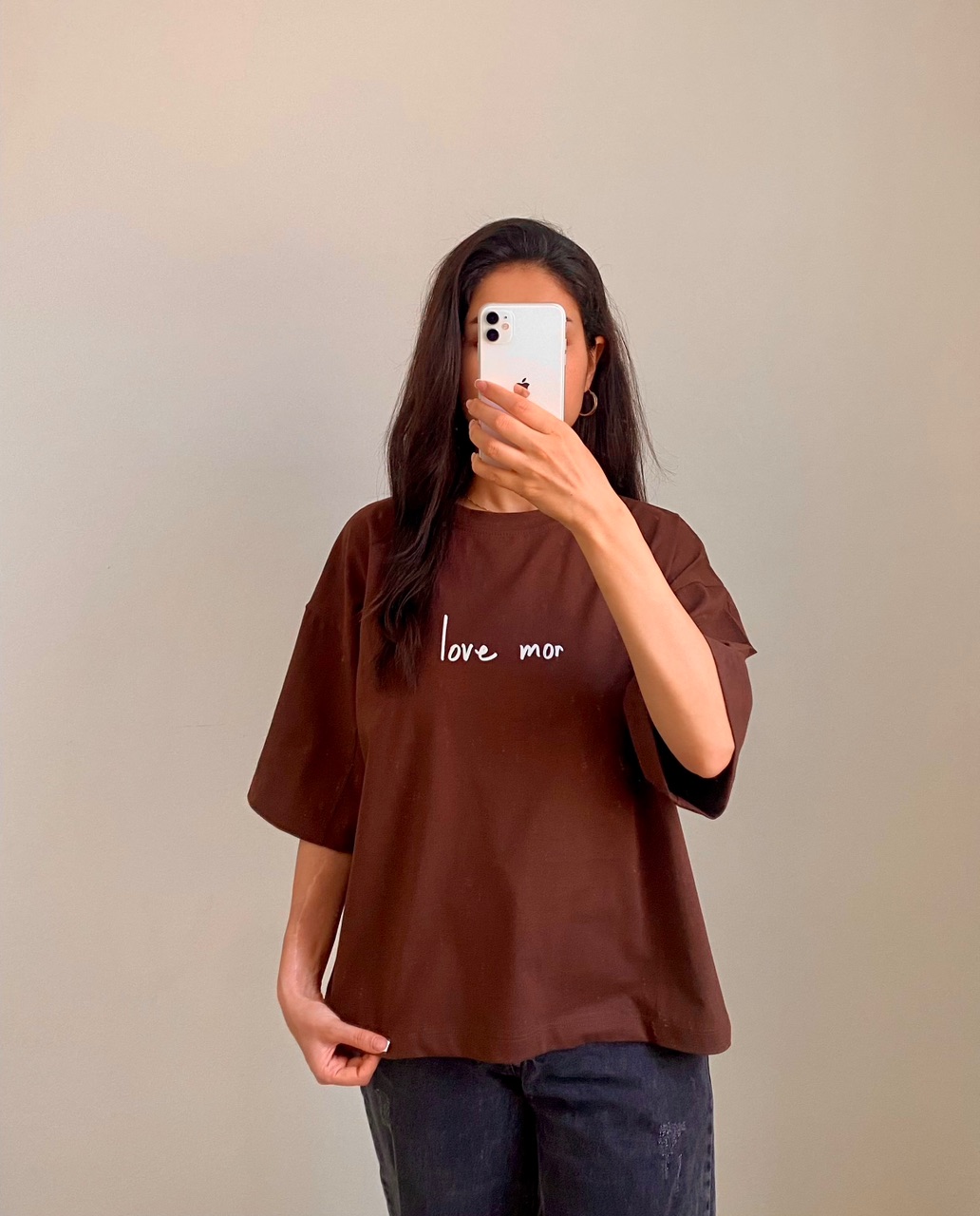 تیشرت باکسی زنانه love